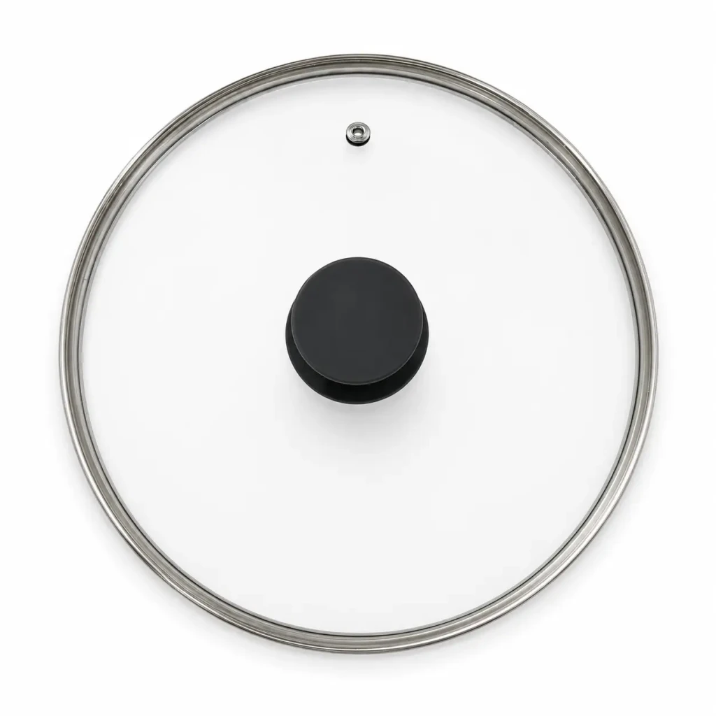Capac din sticla 26cm, negru/gri (gt0590) 4