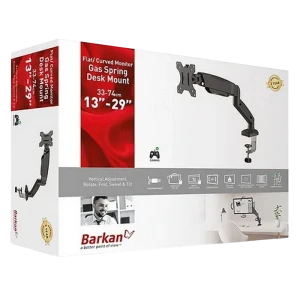 Suport birou pentru monitoare barkan m121p, negru Thumbnail 3