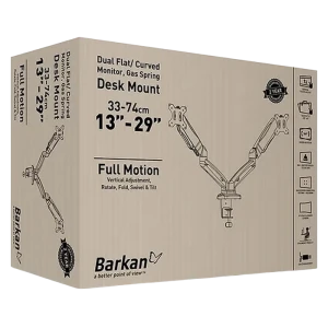 Suport birou pentru monitoare barkan m142p, negru Thumbnail 5