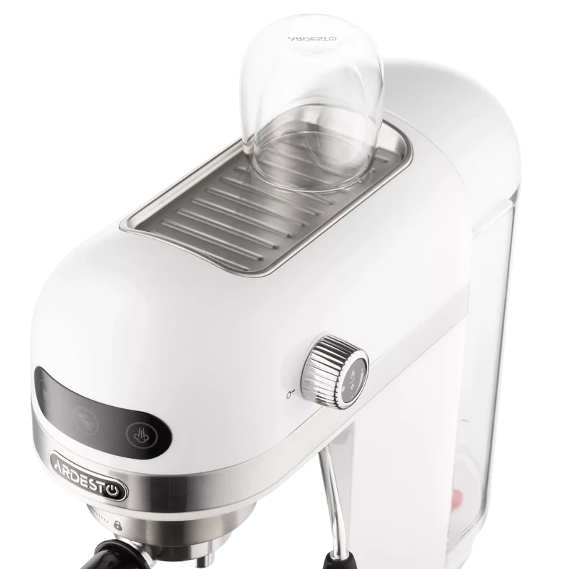 Кофеварка рожковая ardesto ycm-e1500, 1350вт, белый 12