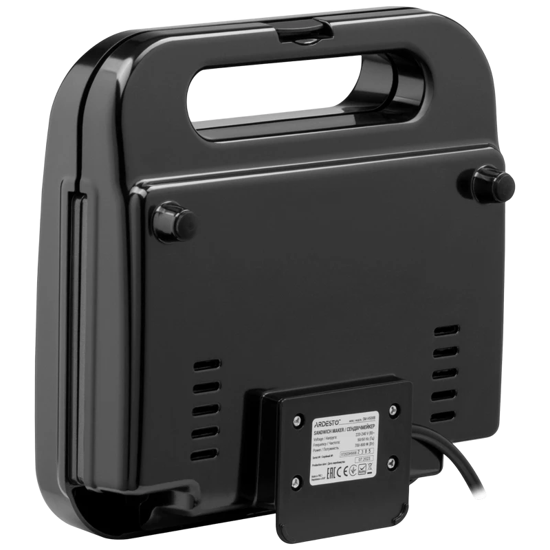 Aparat pentru sandwich multifunctional ardesto sm-h500b, negru 5