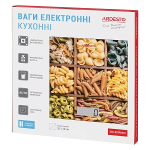 Cântar electronic de bucătărie ardesto sck-893, paste Thumbnail 4