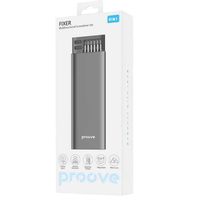 Набор отверток proove fixer 51in1, серый 7