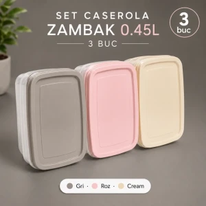 Набор контейнер zambak 0.45л 3 шт (z657)