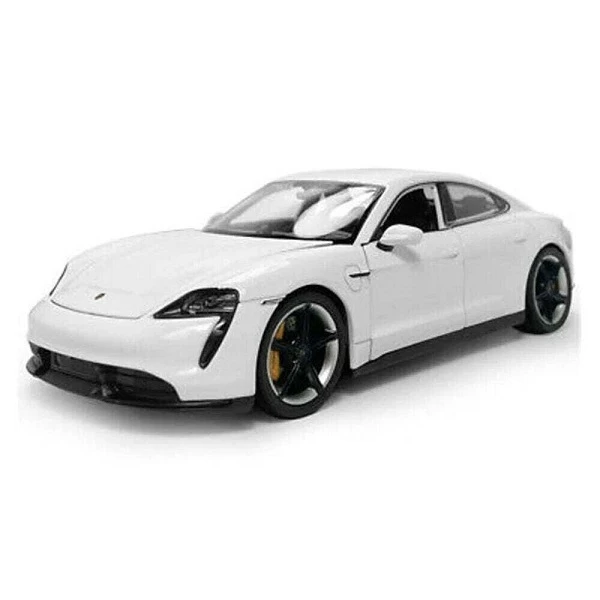 Коллекционный автомобиль porsche taycan turbo 1:24 welly 2