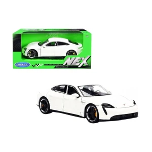 Коллекционный автомобиль porsche taycan turbo 1:24 welly Thumbnail 4