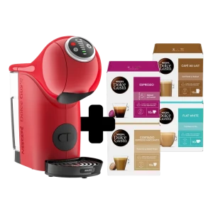 Капсульная кофеварка krups genio s plus kp340510, 1500вт, красный