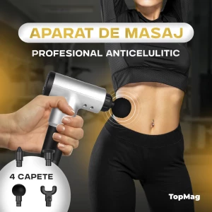Профессиональный антицеллюлитный массажер Fascial Gun, 4 насадки, вибрации (KH-320)