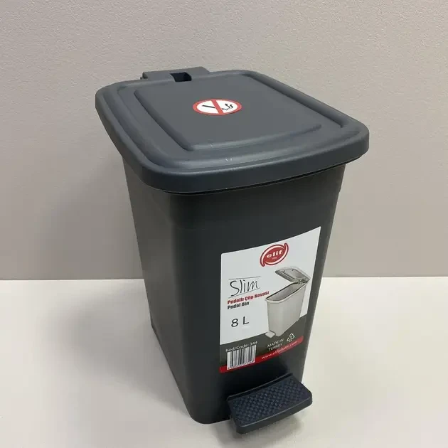 Urna cu pedala 8lt, (gri-bej-alb) e344 2
