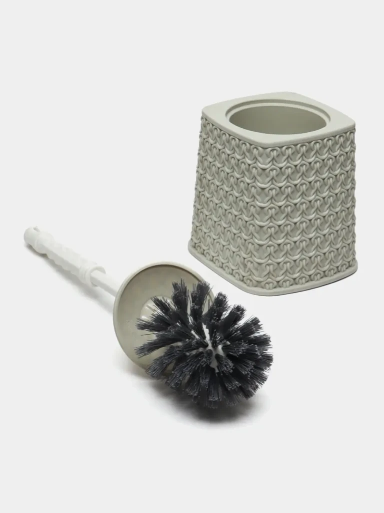 Ершик для унитаза rio knit, серо-белый 2