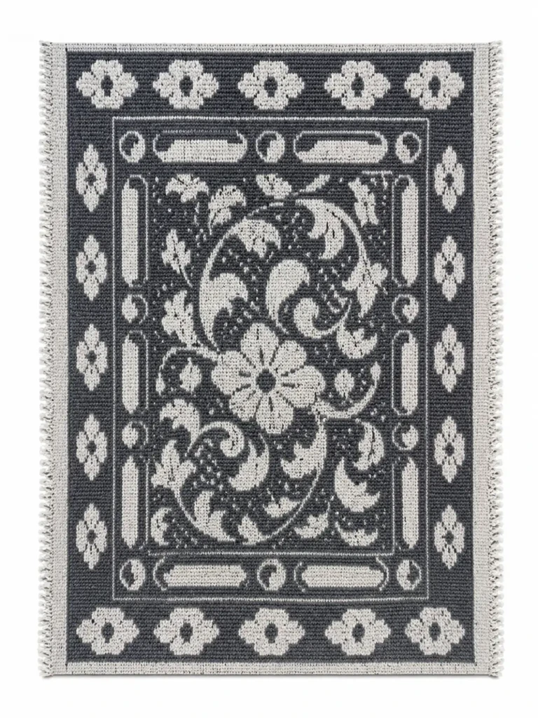 Covor bumbac, gri 60×100 cm (170361) 6