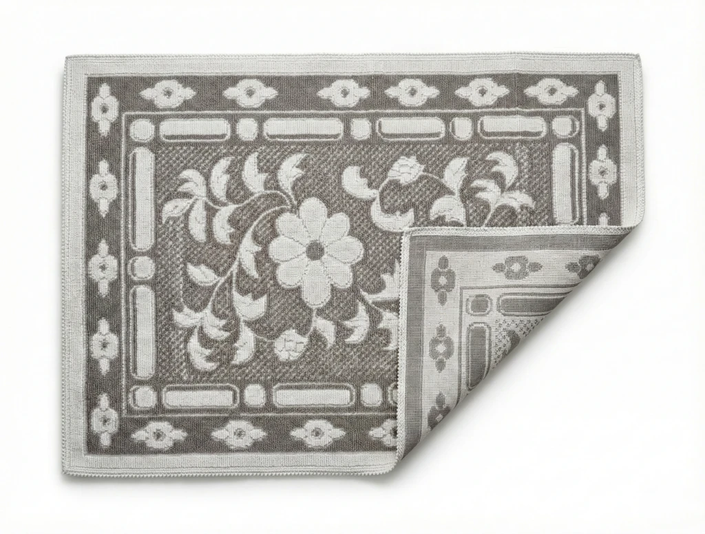 Коврик из хлопка 80x150 см коричневый 2