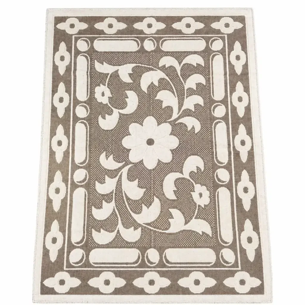 Covor bumbac cafeniu 80x150 cm (873928) 2