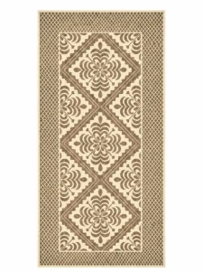 Коврик из хлопка 80x150 см коричневый