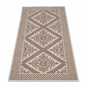 Коврик из хлопка 80x150 см коричневый