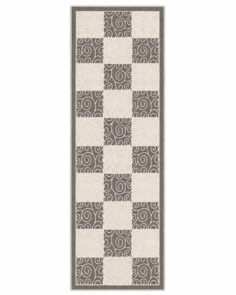 Covor bumbac gri, 80x200 cm (170392) 3