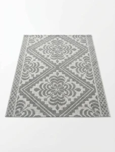 Covor bumbac 100x150 gri (165921)