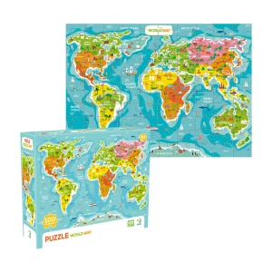 Puzzle &quot;Harta Lumei&quot;, 100 elemente