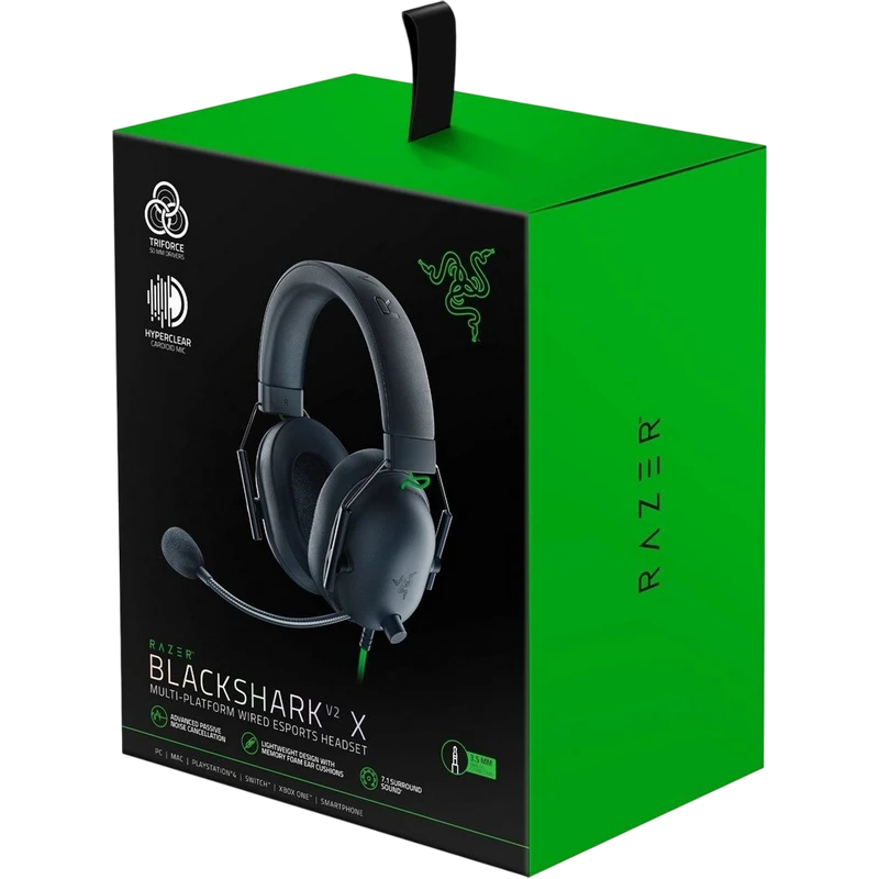 Căști gaming razer blackshark v2 x, cu fir, negru 5