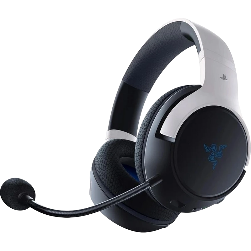 Игровая гарнитура razer kaira hyperspeed для ps5, беспроводной, белый | черный 11