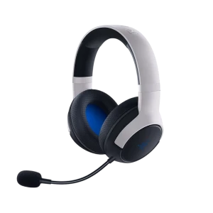 Игровая гарнитура razer kaira hyperspeed для ps5, беспроводной, белый | черный