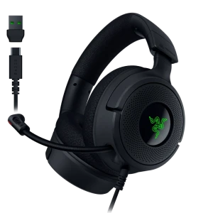 Игровая гарнитура razer kraken v4 x usb, проводной аналоговый, чёрный Thumbnail 4
