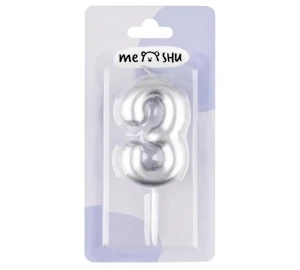 Праздничная свеча meshu — цифра «3», 6 см (ms_59730) Thumbnail 1