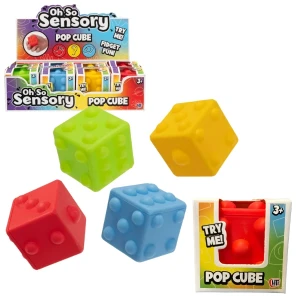 Jucărie-antistres "pop cube", în as.