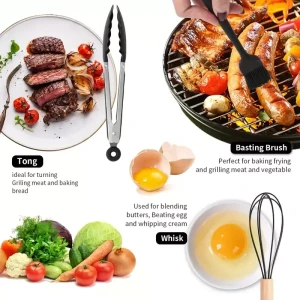 Set 44 piese ustensile de bucatarie din silicon (kubk) Thumbnail 5