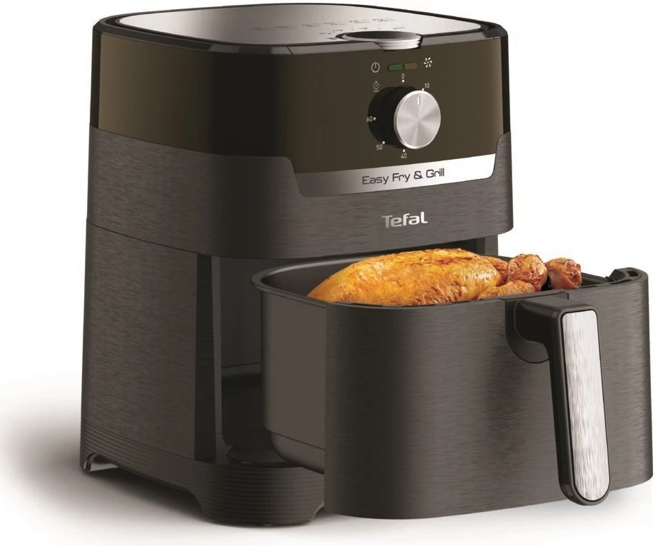 Air fryer tefal ey501815  easy fry & grill  digital , 4.2l, 1550w, 2-in-1 air fry & grill, electronic panel, temperature control, timer, hot air fryin 9