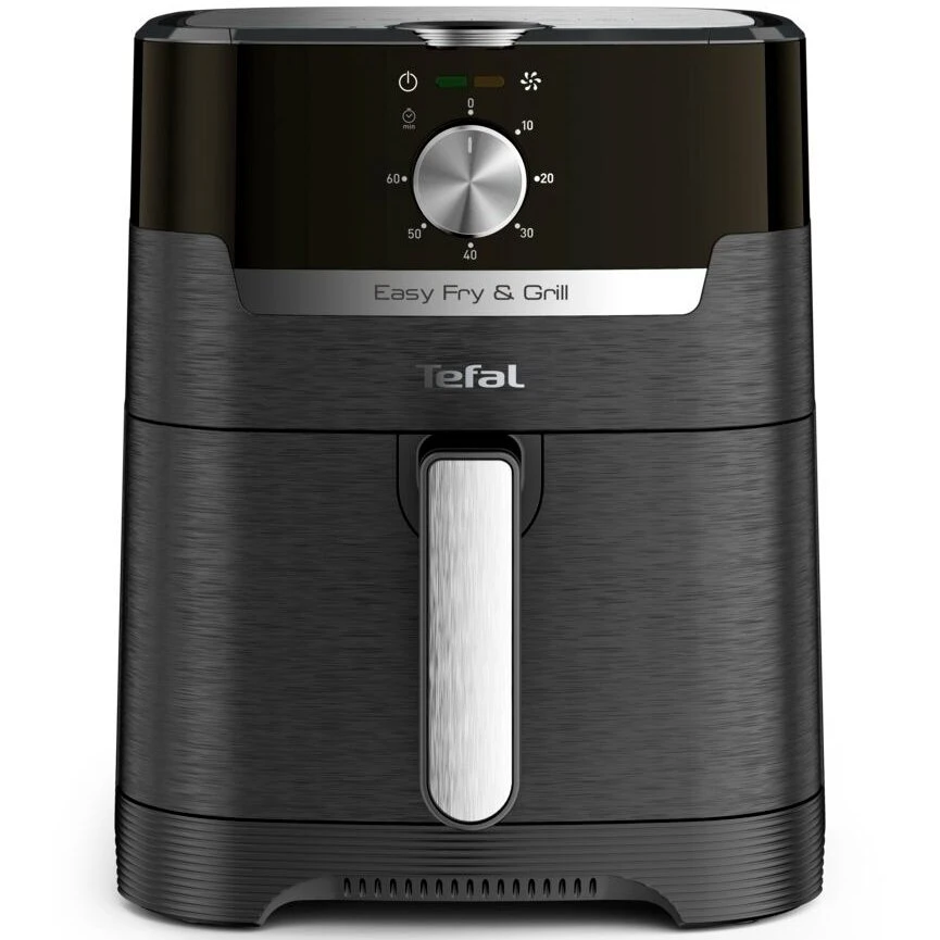 Air fryer tefal ey501815  easy fry & grill  digital , 4.2l, 1550w, 2-in-1 air fry & grill, electronic panel, temperature control, timer, hot air fryin 2