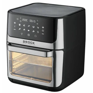 Hot air oven-fryer brock da 1000 bk, 12l, 1800w,  led display. glass door. internal lighting. temperature 40 – 200 °c. auto shut-off. overheating prot
