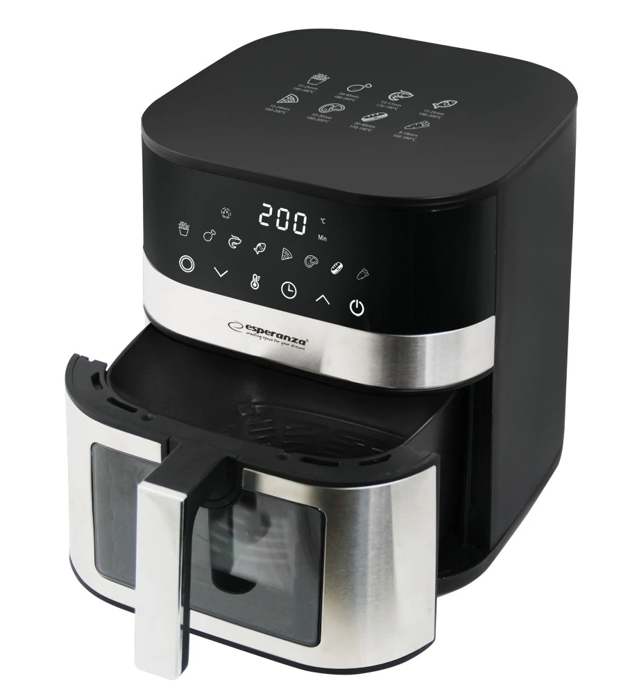 Air fryer esperanza pesce alla griglia eka003, 5l, 1400w 2