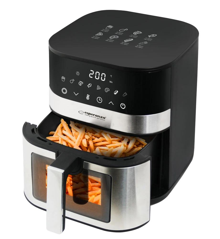 Air fryer esperanza pesce alla griglia eka003, 5l, 1400w 3