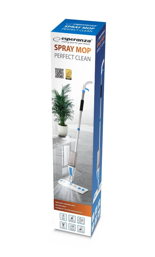 Mop esperanza perfect clean ehs003 cu pulverizator multifunctional, microfibra, spray cu rezervor 600ml 8