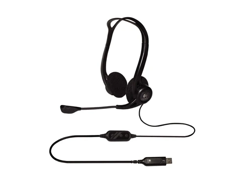 Logitech headset pc960, usb, black 3