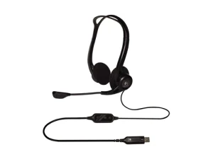 Logitech headset pc960, usb, black Thumbnail 3