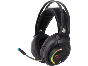 Headset gaming esperanza nightshade egh470, black, rgb led backlight, 1x mini jack 3.5mm + 1x usb, drivers 30mm, volume control, cable length 2m, weig
