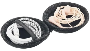 Husa pentru casti in-ear, Tellur Black  TLL121935