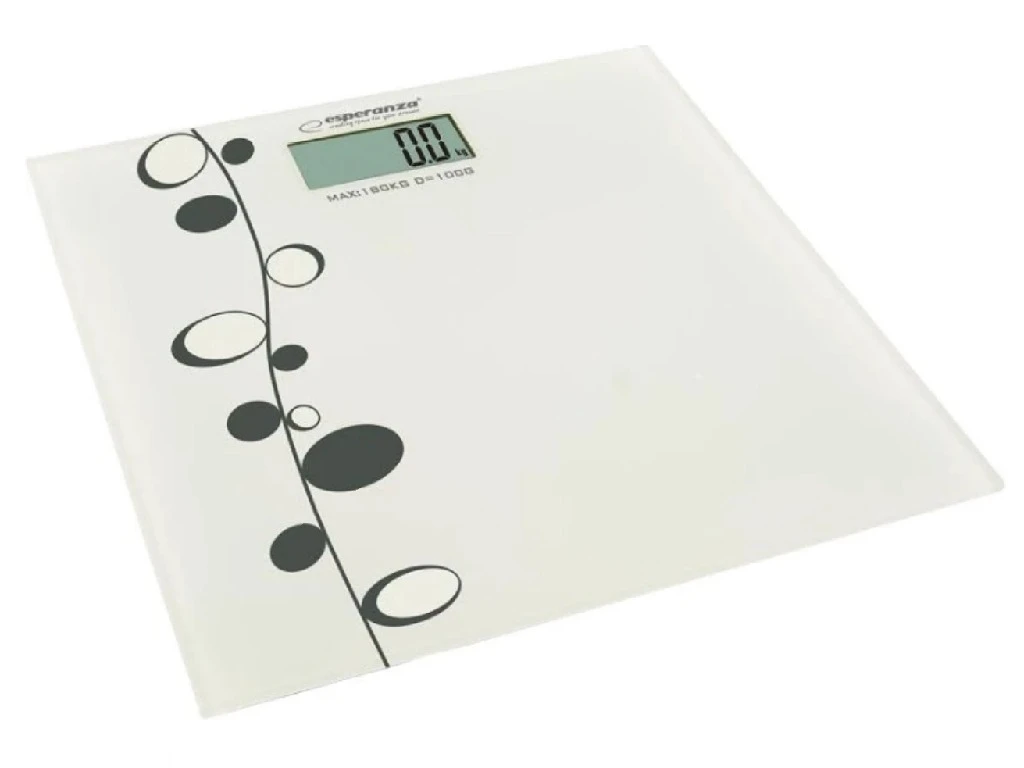 Bath scale esperanza zumba ebs005 white, equipped with four high precision strain gauge sensors, capacity 180kg /396lb, division 100 g/0.2lb, power sa 2