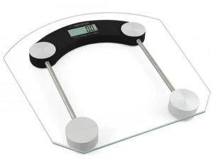 Bath Scale Esperanza PILATES EBS008K Black, Equipped with four high precision Strain Gauge sensors, Capacity 180kg /396LB, Division 100 g/0.2LB, Power