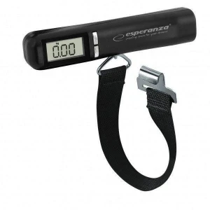 Scale luggage esperanza hitchhiker ets001, max: 50 kg, four units of measure: g/lb/oz/kg, tare function, power supply: 2*aaa batteries, low battery in