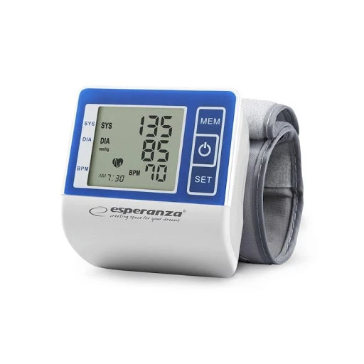 Blood pressure wrist esperanza vigor ecb001, measurement of the systolic (sys) and diastolic (dia) blood pressure and pulse (p), detection of cardiac 2