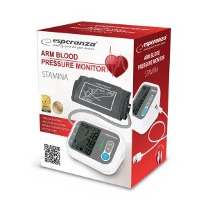 Blood Pressure Arm Esperanza STAMINA ECB005,  Measurement of the systolic (SYS) and diastolic (DIA) blood pressure and pulse (P), Detection of cardiac