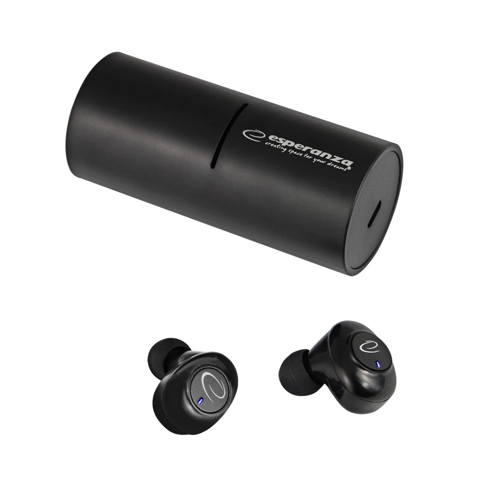Earphones bluetooth esperanza laurel eh227k, talking time: up to 4h, music playing time: up to 3h, charging time: around 1h, bluetooth: v.5.0 4