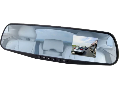 Car video recorder extreme mirror xdr103,  wide mirror, full hd (1080p), view angle 120, lcd  2.4", motion detector,  supports microsd up to 32gb, ir 2