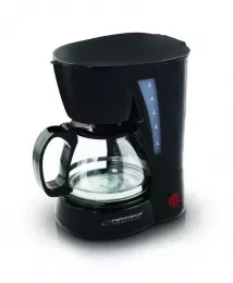 Coffee maker esperanza robusta ekc006, 0,6l, 650w, permanent & washable filter anti-drip system, auto switch-off, modern design, electric cable length