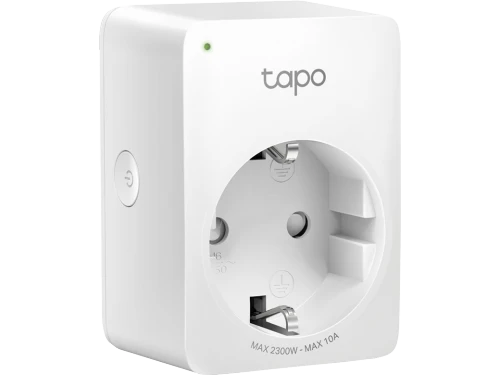 Priza wifi tp-link, tapo p100, max. load 2300 w, 10 a, power button, status led, white 2