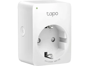 Priza wifi tp-link, tapo p100, max. load 2300 w, 10 a, power button, status led, white Thumbnail 2