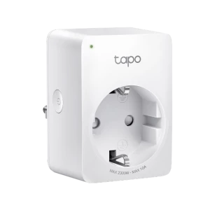 TP-Link Tapo Smart Plug Mini, Matter Compatible, Compatible with Alexa, Google Home & Samsung SmartThings, Energy Monitoring, 15A, UL Certified, 2.4G